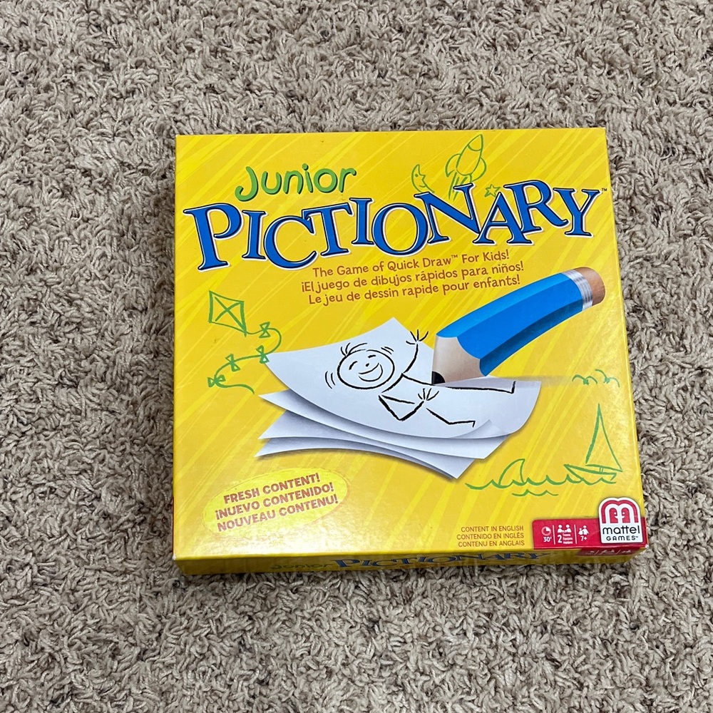 Mattel Junior Pictionary - Bright Yellow